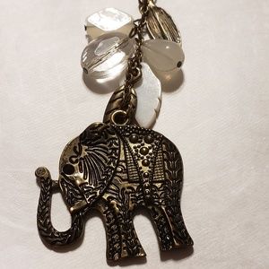 (BUNDLE: 3/$12) Elephant charm long necklace